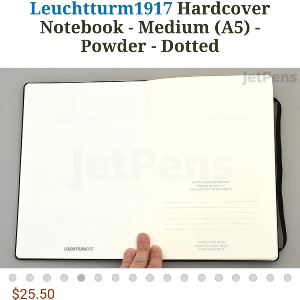 ❤️BUY 5 GET 3 FREE  Notebook Medium (A5) Hardcover, 251 numbered pages, dotted